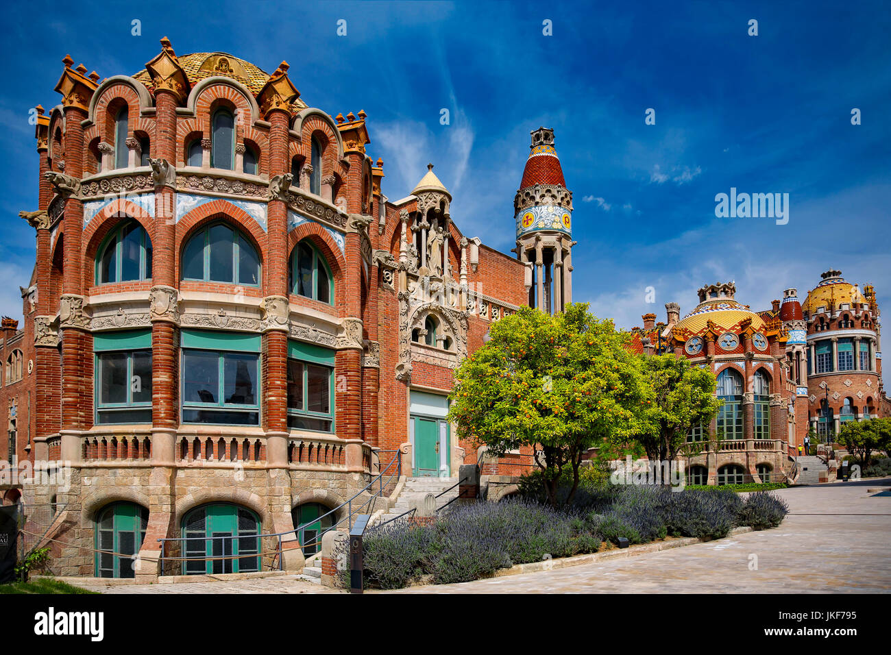 Spagna, Barcellona, Hospital de la santa creu i Sant Pau Foto Stock