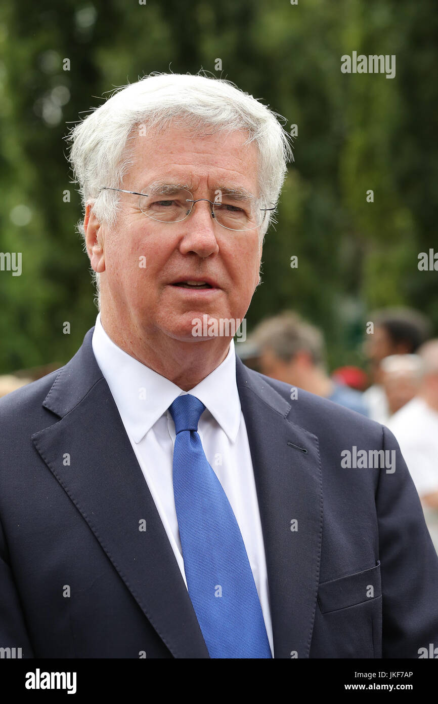 Inaugurazione dell'Africa Caraibi e Memoriale di guerra con: il Segretario di Stato per la difesa di Sir Michael Fallon. Dove: Londra, Regno Unito quando: 22 giu 2017 Credit: Dinendra Haria/WENN.com Foto Stock