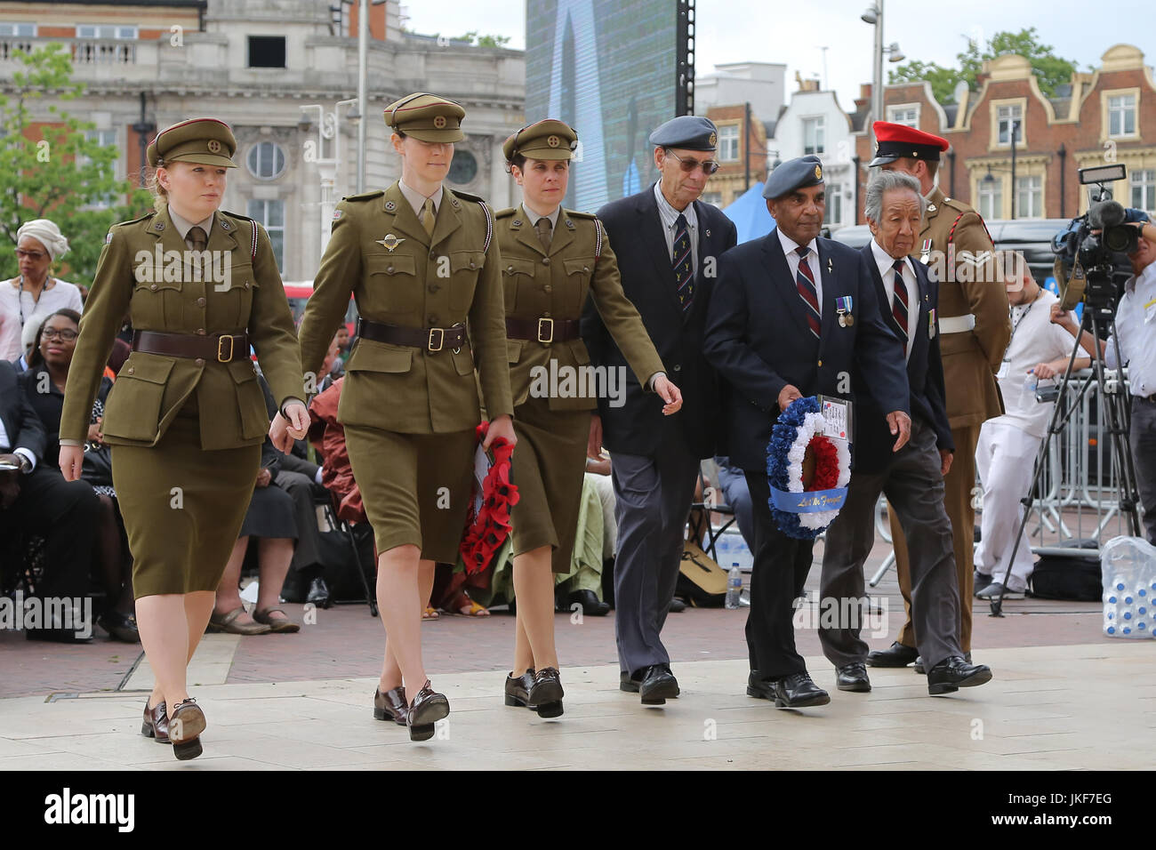 Inaugurazione dell'Africa Caraibi e Memoriale di guerra con: atmosfera dove: Londra, Regno Unito quando: 22 giu 2017 Credit: Dinendra Haria/WENN.com Foto Stock