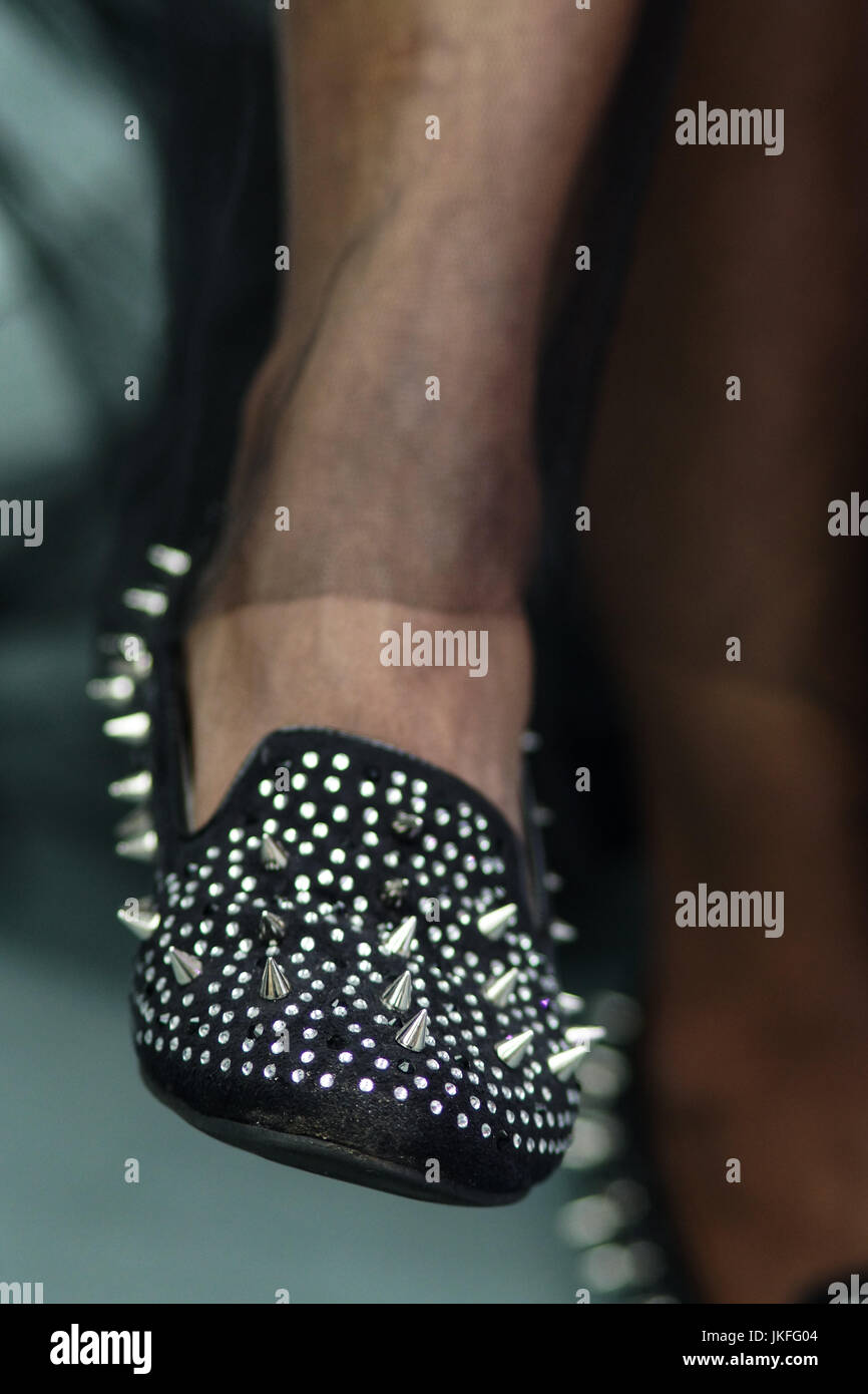 Londra, Regno Unito. 23 Luglio, 2017. Londra puro giorno 1, Olympia. Londra puro presenta i disegni e i vestiti per la Primavera Estate 2018 a west London premier venue, Olympia. © Peter Hogan/Alamy Live News Foto Stock