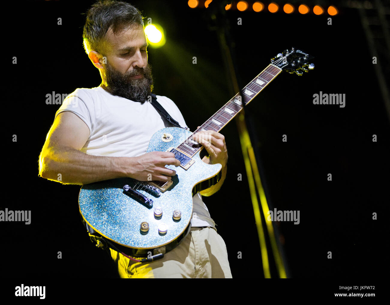 Il Hoosiers, nel Parco Festival, Southend, Essex © Clarissa Debenham / Alamy Foto Stock