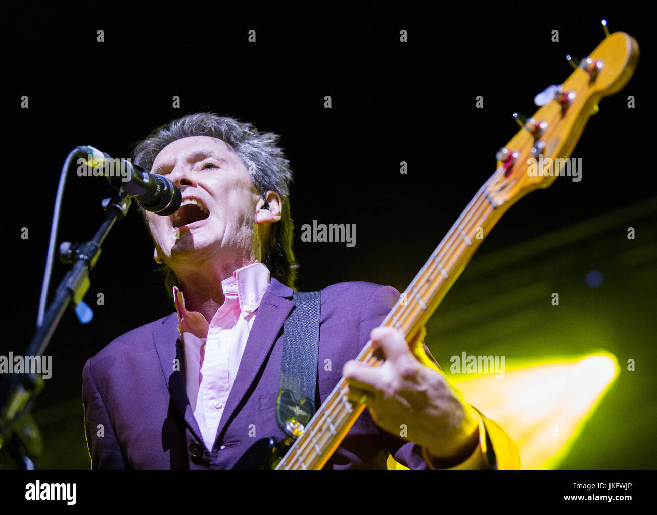 Dalla marmellata, Bruce Foxton, nel Parco Festival, Southend, Essex © Clarissa Debenham / Alamy Foto Stock