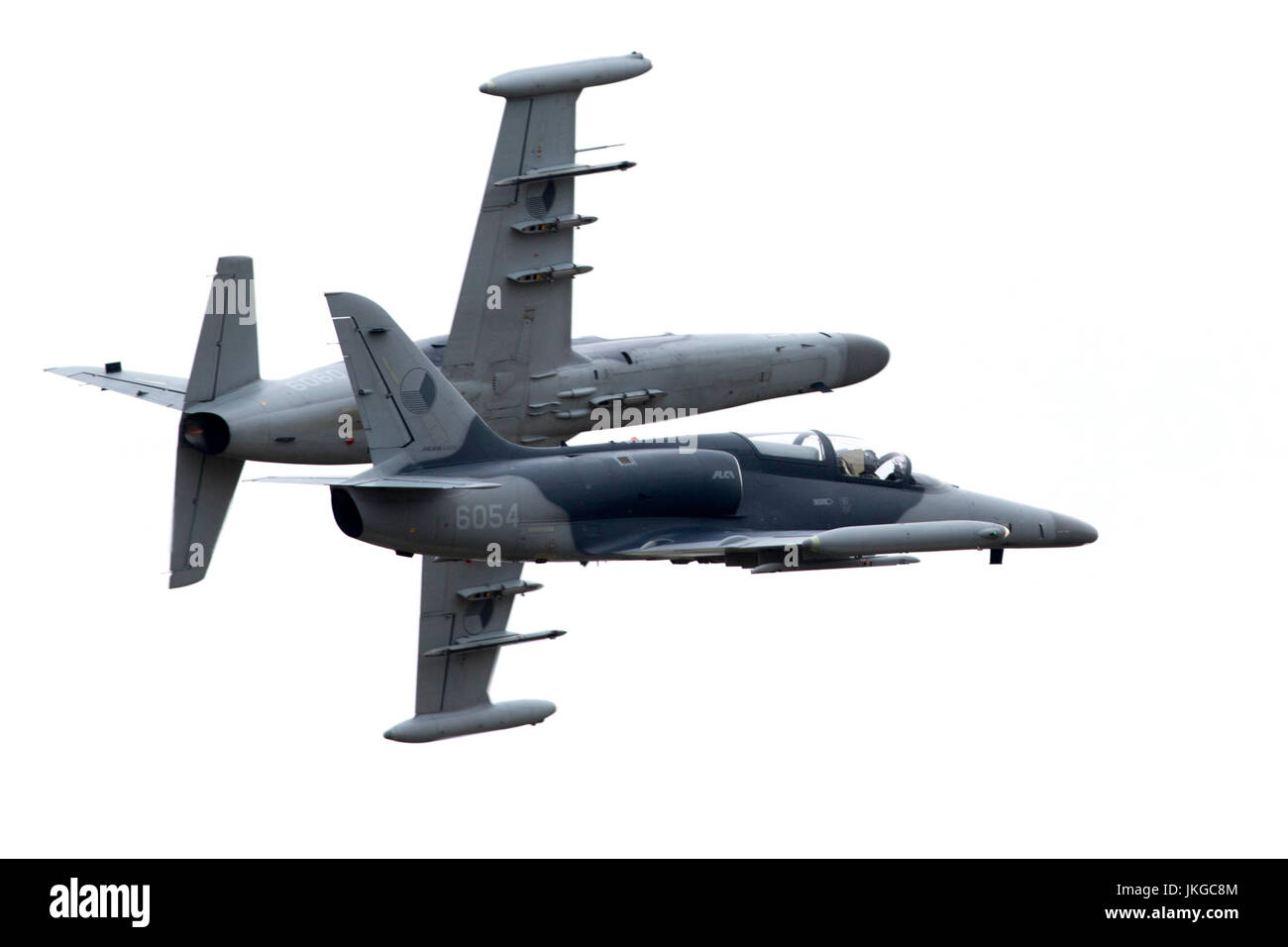 Czech Air Force Aero L-159un Alca attacco leggero aeromobili e advanced jet trainer in volo al Royal International Air Tattoo RIAT 2017 Foto Stock