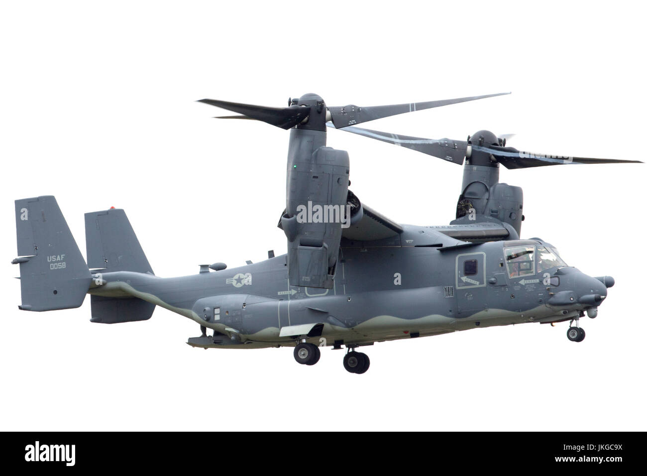 Corpo della Marina degli Stati Uniti Bell Boeing V-22 Osprey tiltrotor aerei militari a RIAT 2017 Foto Stock