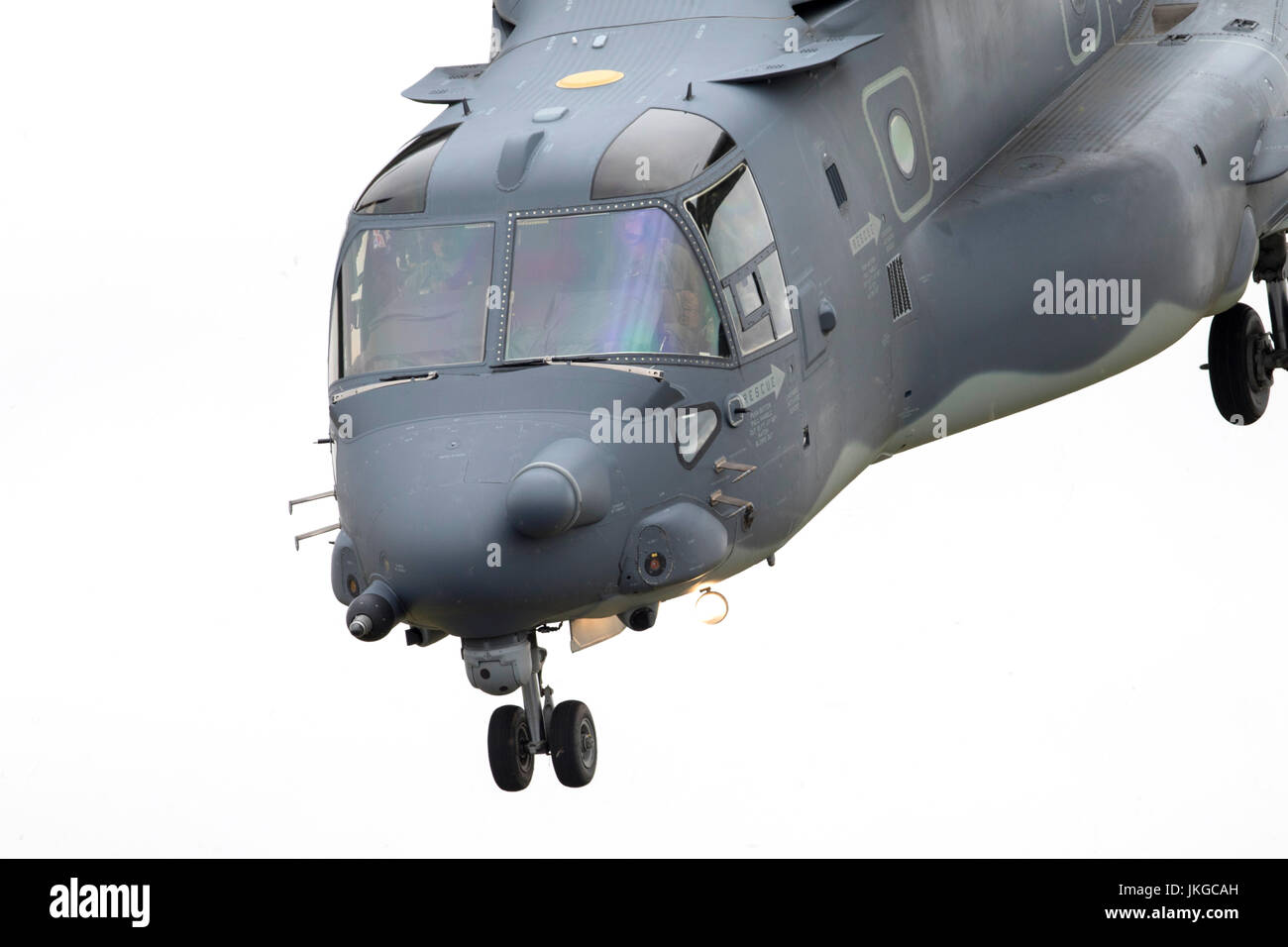 Corpo della Marina degli Stati Uniti Bell Boeing V-22 Osprey tiltrotor aerei militari a RIAT 2017 Foto Stock