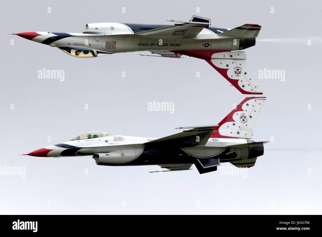 United States Air Force Thunderbirds USAF aria squadrone dimostrativo a RIAT 2017 Foto Stock