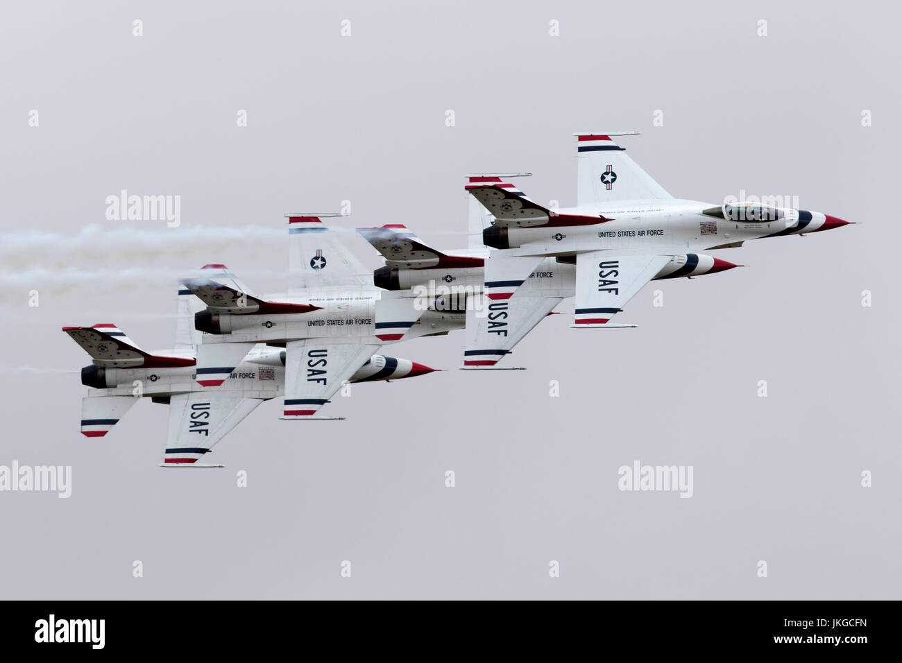 United States Air Force Thunderbirds USAF aria squadrone dimostrativo a RIAT 2017 Foto Stock
