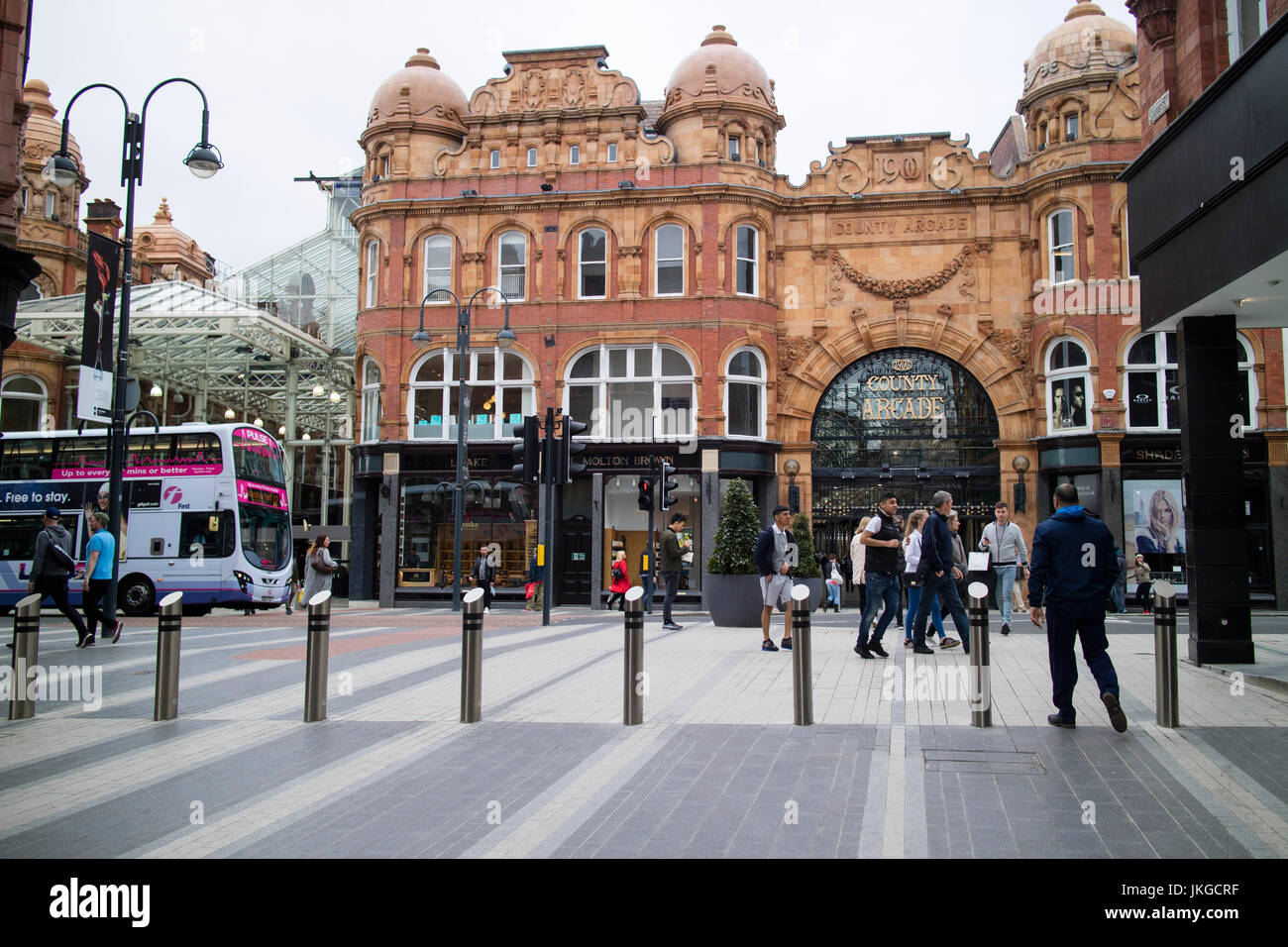 Victoria Quarter al centro cittadino di Leeds, West Yorkshire Inghilterra Foto Stock