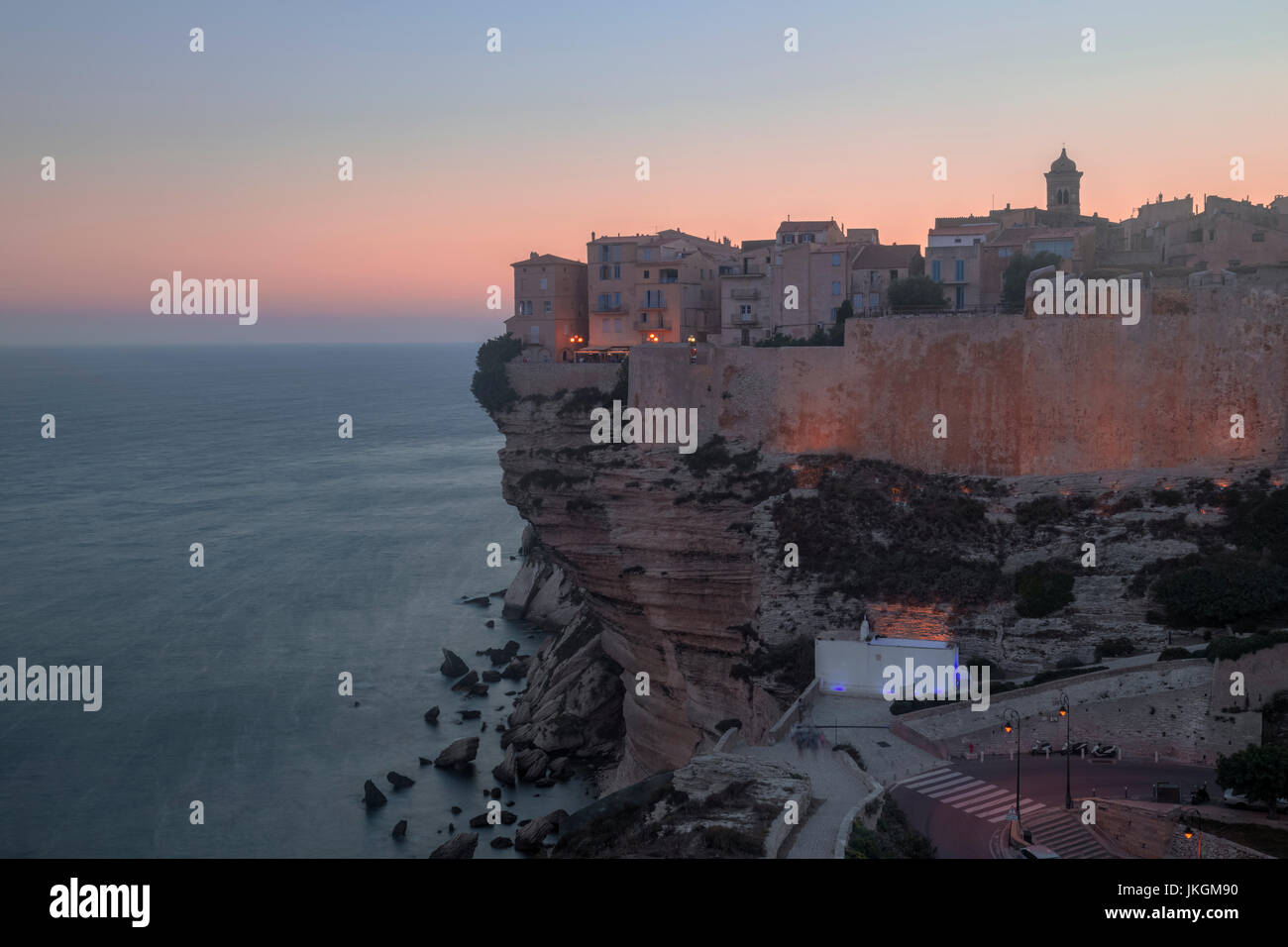 Ville Haute, Bonifacio, Corsica, Francia Foto Stock