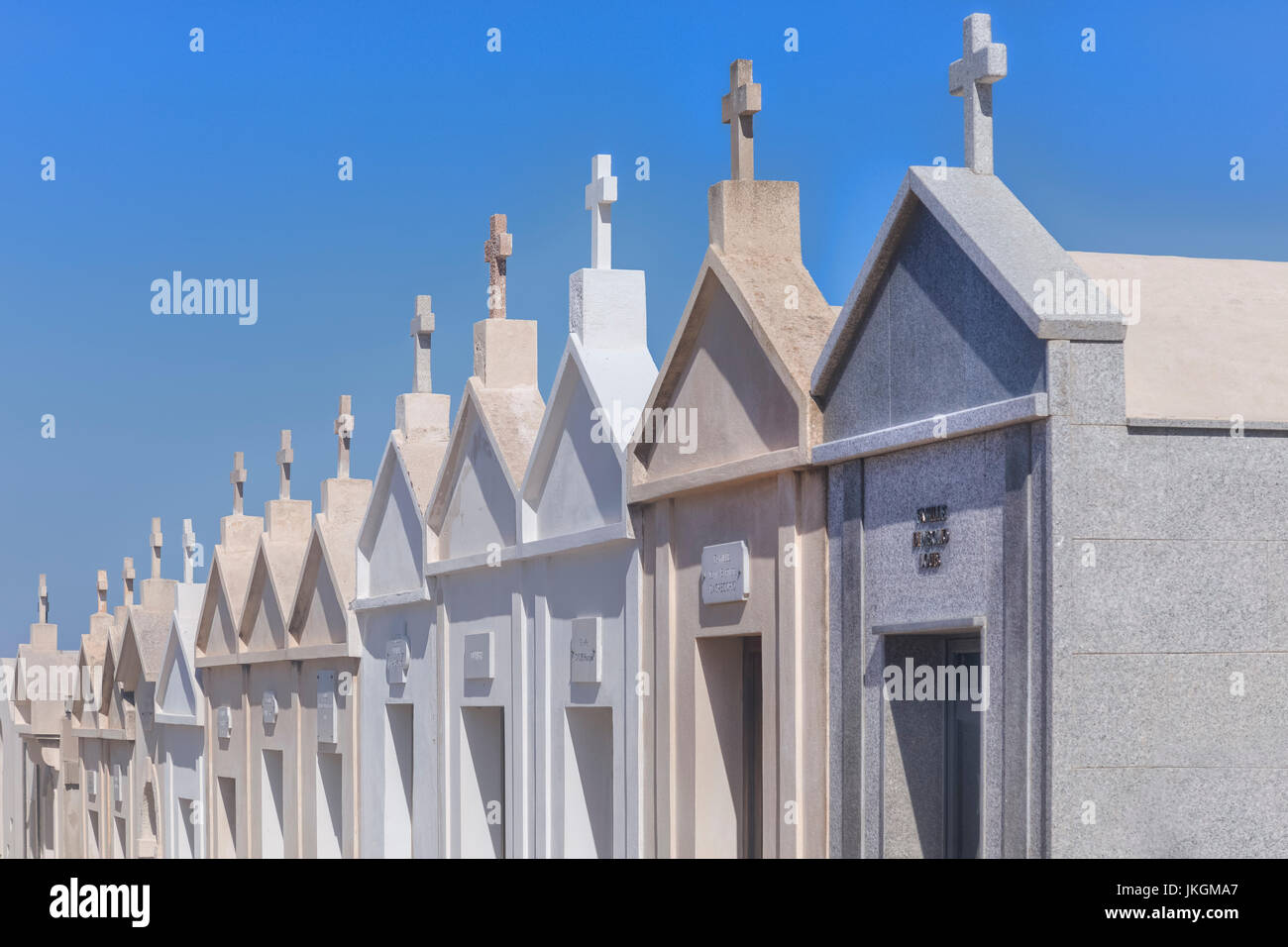 Cimetiere Marin, Ville Haute, Bonifacio, Corsica, Francia Foto Stock