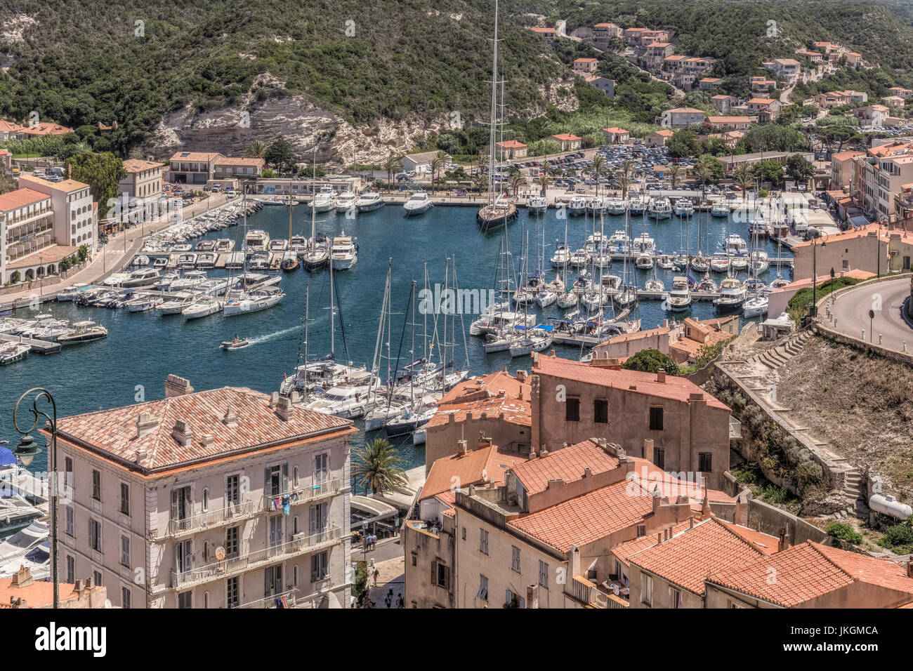 Bonifacio, Corsica, Francia Foto Stock