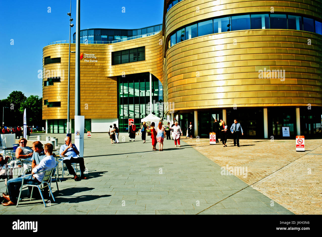Università di Teesside la curva, Middlesbrough Foto Stock
