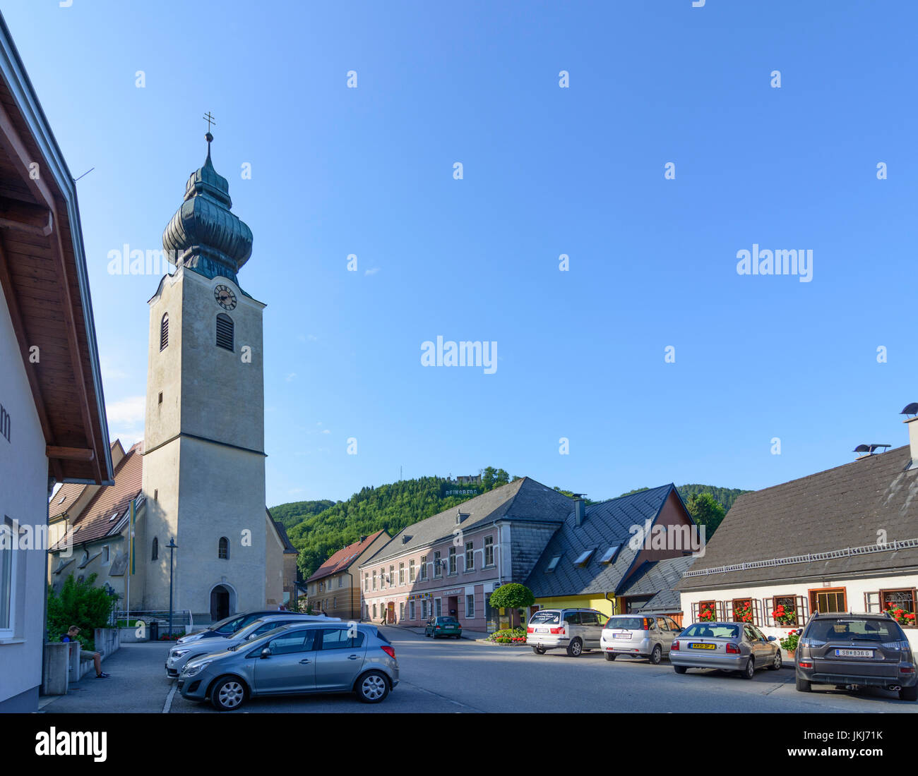 La chiesa, Reinsberg, Mostviertel, Niederösterreich, Austria Inferiore, Austria Foto Stock