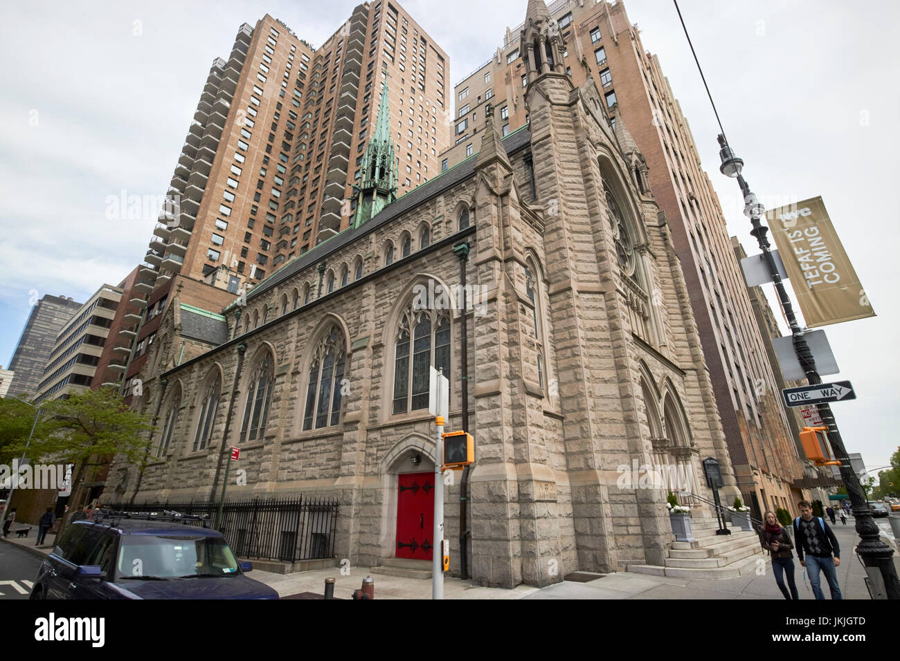 Trinità santa chiesa luterana upper west side di New York City STATI UNITI D'AMERICA Foto Stock