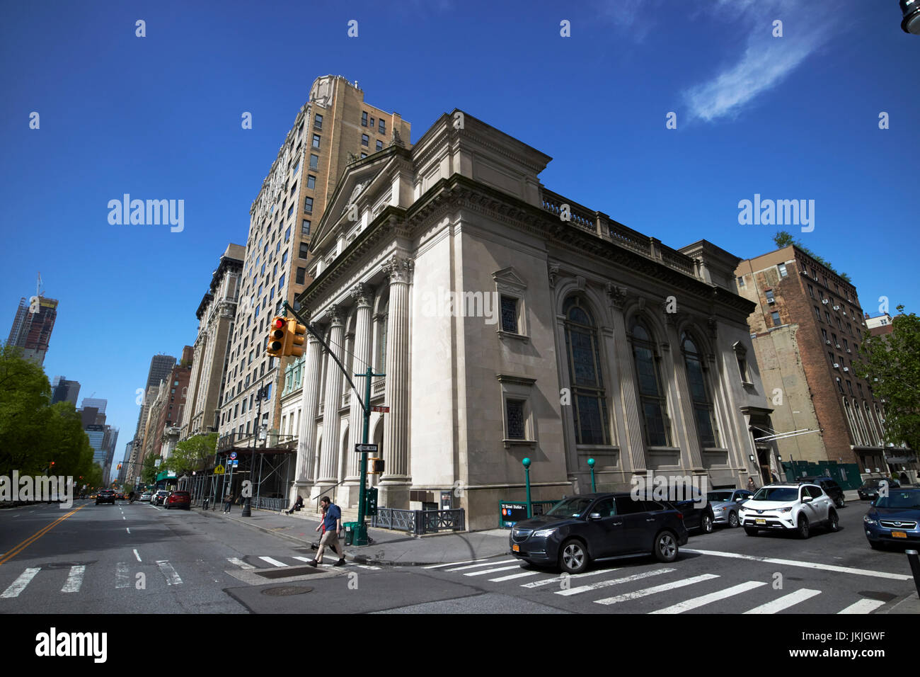 Congregazione Shearith Israel spagnolo e Sinagoga Portoghese central park west upper west side di New York City STATI UNITI D'AMERICA Foto Stock