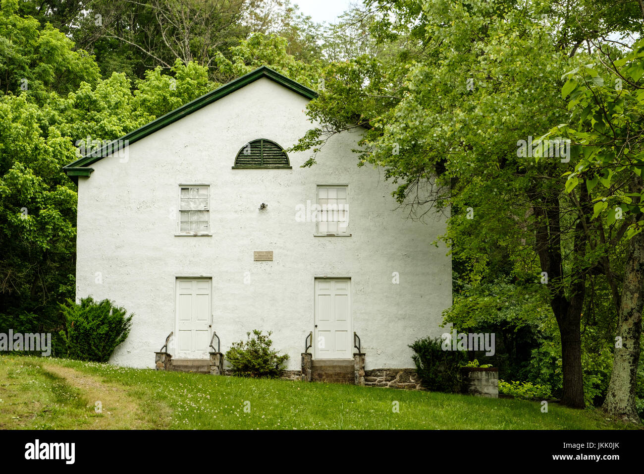 Battle Creek primitiva chiesa battista, Ben Venue Road, Flint Hill, Virginia Foto Stock