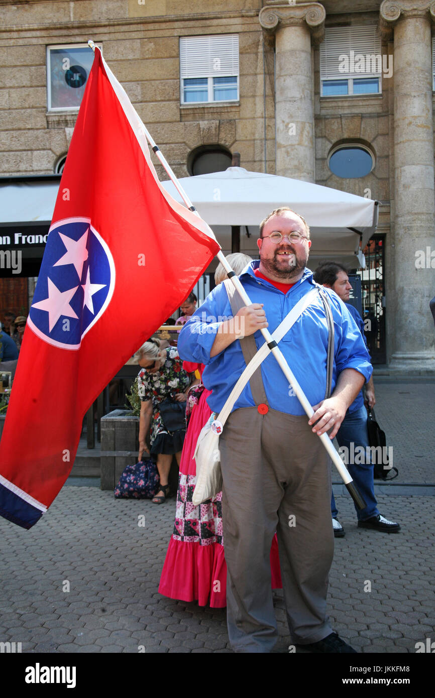 Festival Internazionale del Folklore 2017,gruppo DA STATI UNITI D'AMERICA,Murfreesboro Tennessee,"Cripple Creek Cloggers',Zagreb, Croazia,l'Europa,7 Foto Stock