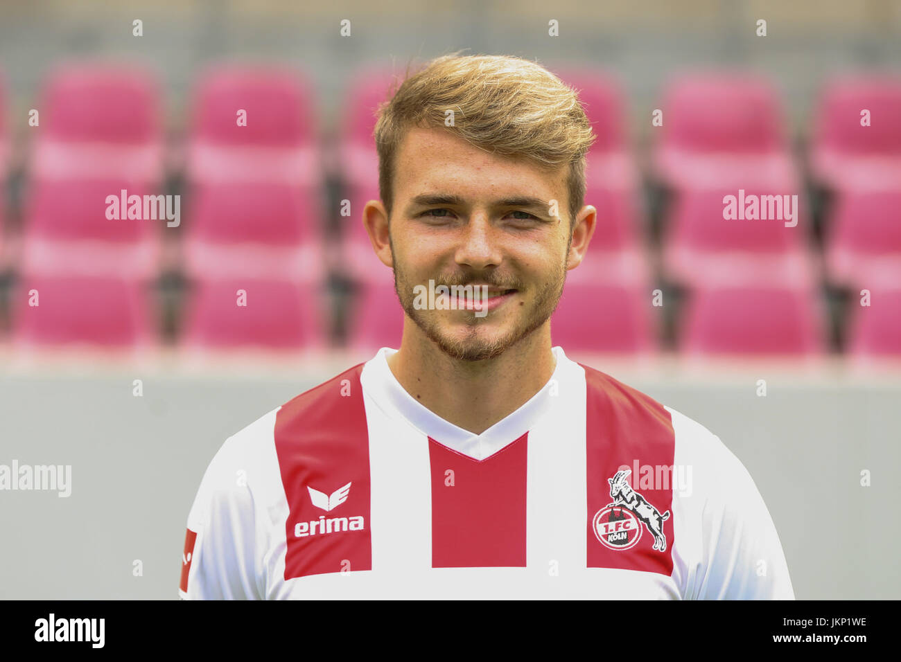 Colonia, Germania. Il 24 luglio, 2017. calcio Bundesliga, team presentazione 1. FC Colonia: Jannes avvisatore acustico. Credito: Juergen schwarz/Alamy Live News Foto Stock