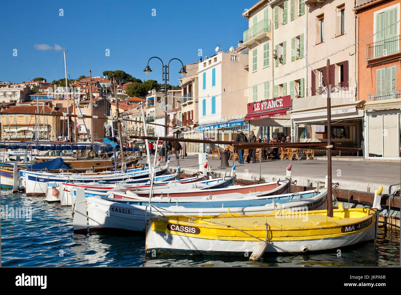 Francia, Bouches-du-Rhône (13), Cassis, le port // Francia, Bouches du Rhone, Cassis, il porto Foto Stock