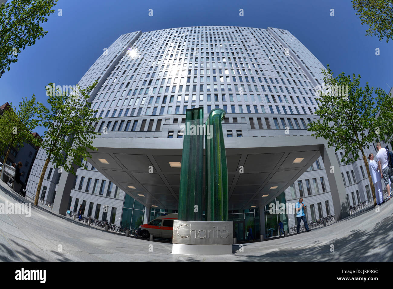 Charite, letto alto, Luisenstrasse, medio, Berlino, Germania, Bettenhochhaus, Mitte, Deutschland Foto Stock