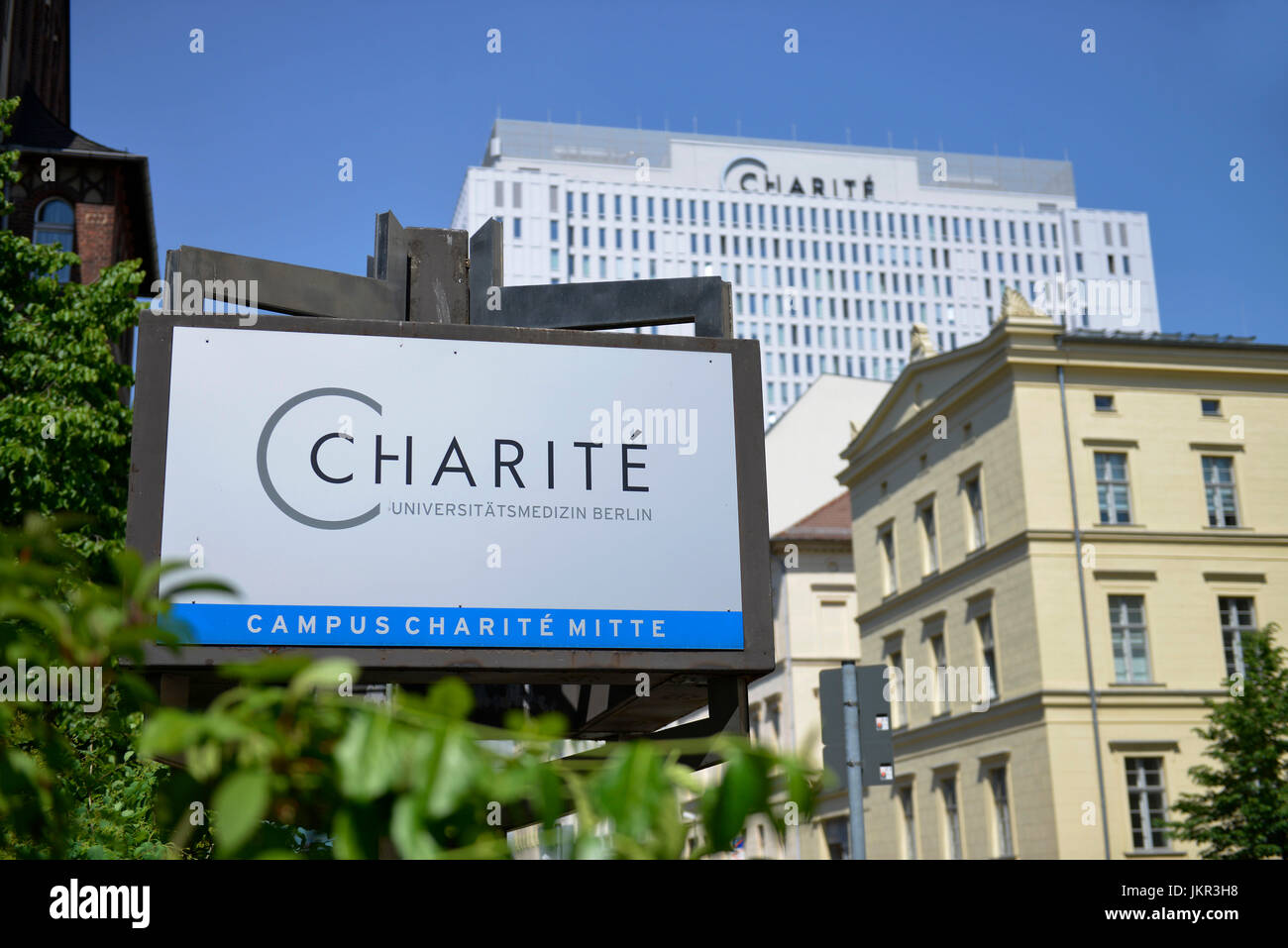 Charite, letto alto, Luisenstrasse, medio, Berlino, Germania, Bettenhochhaus, Mitte, Deutschland Foto Stock