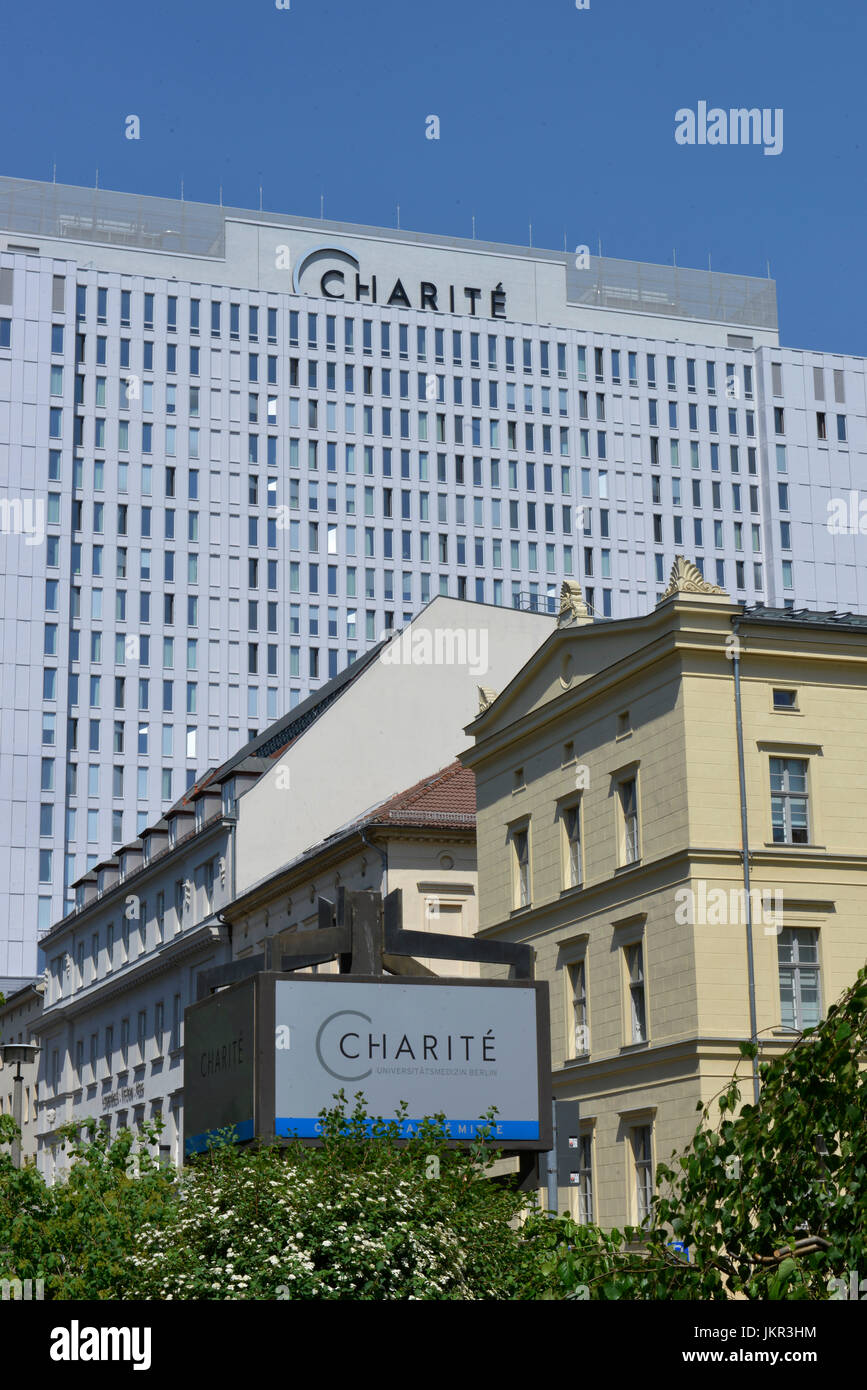 Charite, letto alto, Luisenstrasse, medio, Berlino, Germania, Bettenhochhaus, Mitte, Deutschland Foto Stock