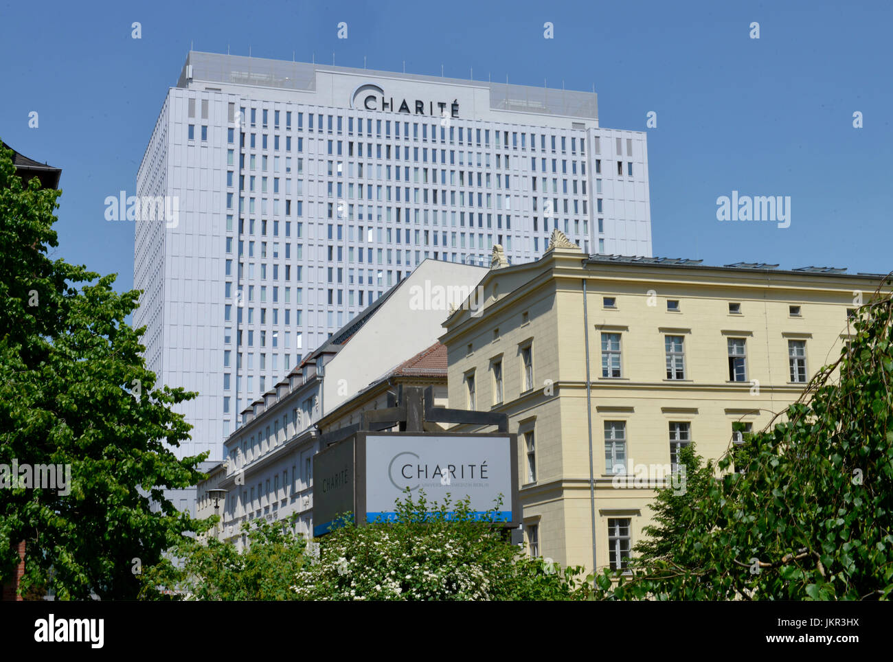 Charite, letto alto, Luisenstrasse, medio, Berlino, Germania, Bettenhochhaus, Mitte, Deutschland Foto Stock