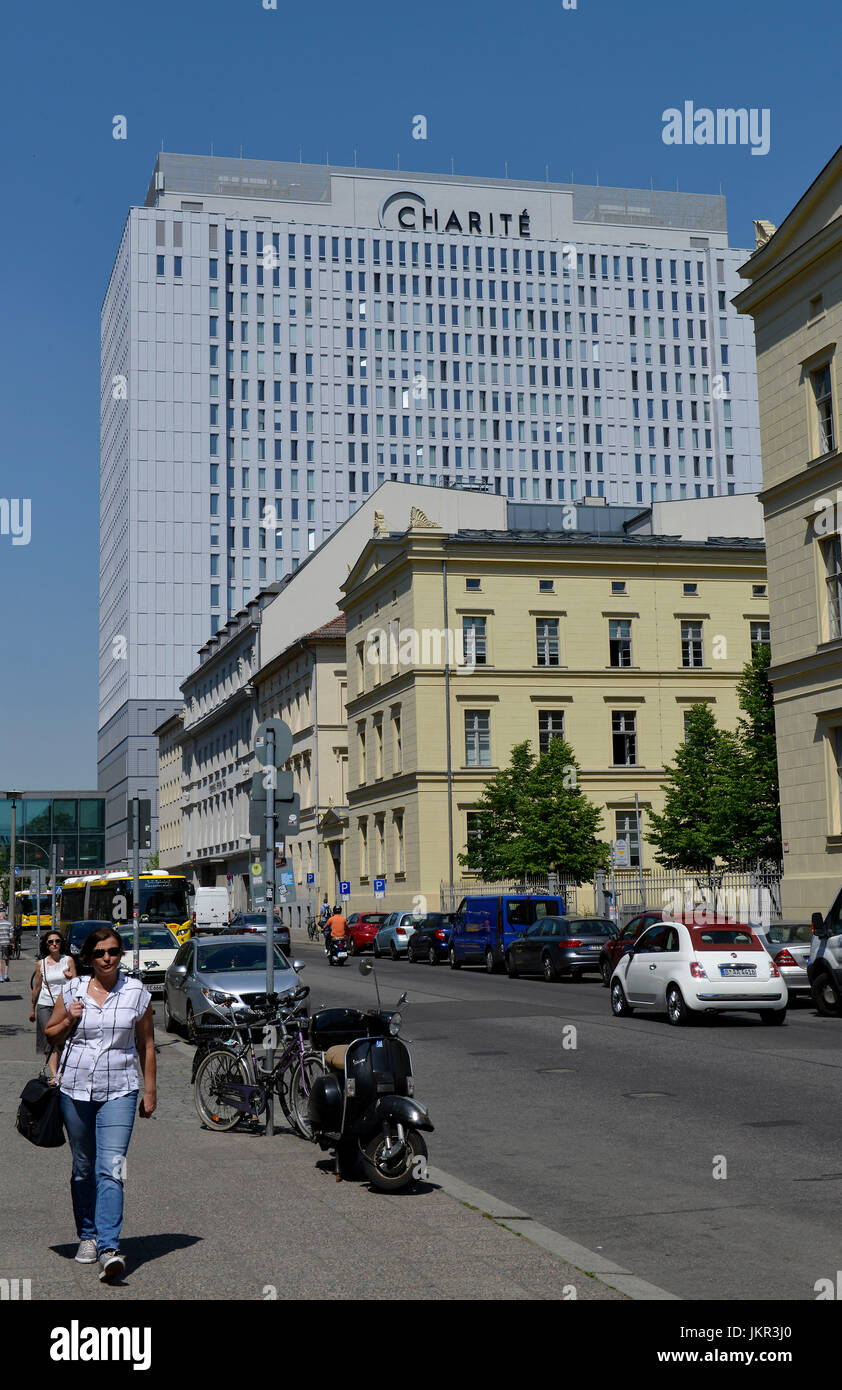 Charite, letto alto, Luisenstrasse, medio, Berlino, Germania, Bettenhochhaus, Mitte, Deutschland Foto Stock