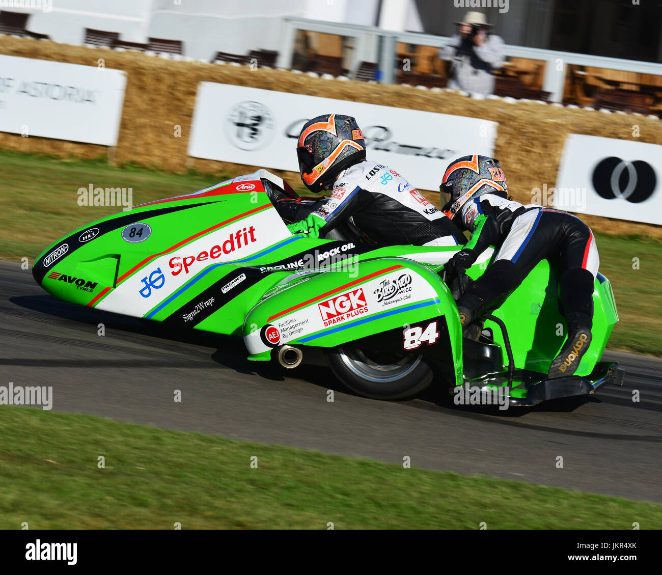 Maria Costello, Kirsty Hauxwell, LCR-Kawasaki F2, Goodwood Festival di velocità, 2017, Picchi di prestazioni, Motorsports Game Changer, automobili, auto Foto Stock