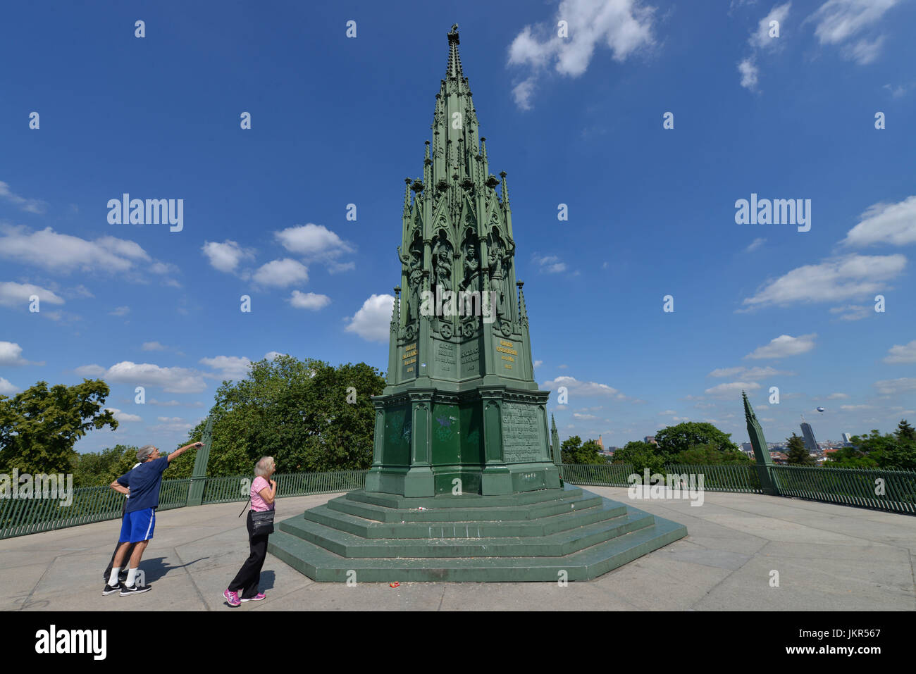Monumento nazionale per le guerre di liberazione, Viktoria park, Krizevac, Berlino, Germania, Nationaldenkmal für die Befreiungskriege, Viktoriapark Foto Stock