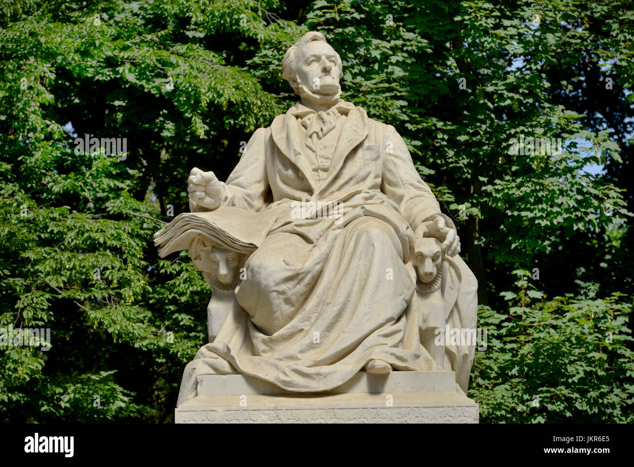 Wagner's Monument, grande zoo, zoo, medio, Berlino, Germania, Wagnerdenkmal, Grosser Tiergarten, il Tiergarten, Mitte, Deutschland Foto Stock