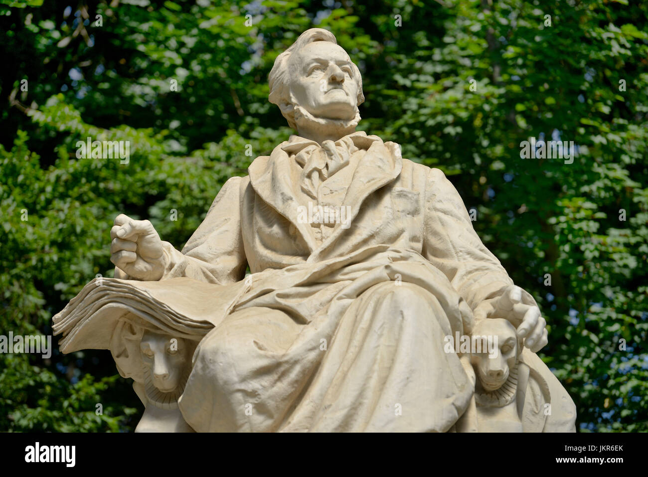 Wagner's Monument, grande zoo, zoo, medio, Berlino, Germania, Wagnerdenkmal, Grosser Tiergarten, il Tiergarten, Mitte, Deutschland Foto Stock