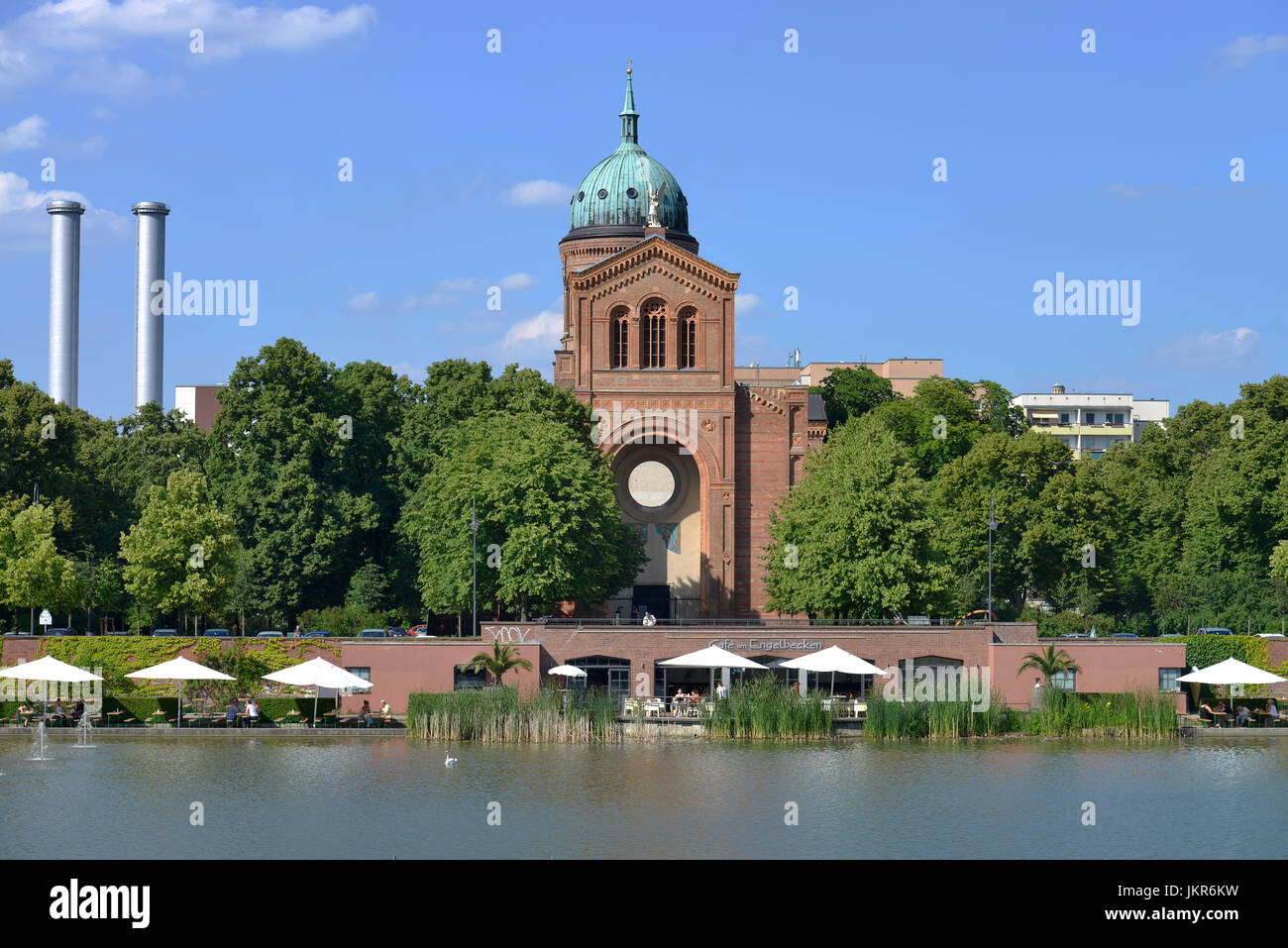 Saint Michael Church, Angelo lavabo, medio, Berlino, Germania, San Michele Kirche, Engelbecken, Mitte, Deutschland Foto Stock