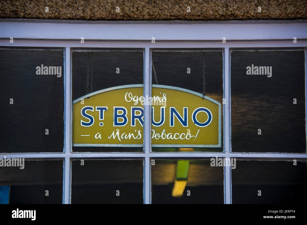 San Bruno negozio di antiquariato accedi Hugh Town, St Mary, Isole Scilly Foto Stock