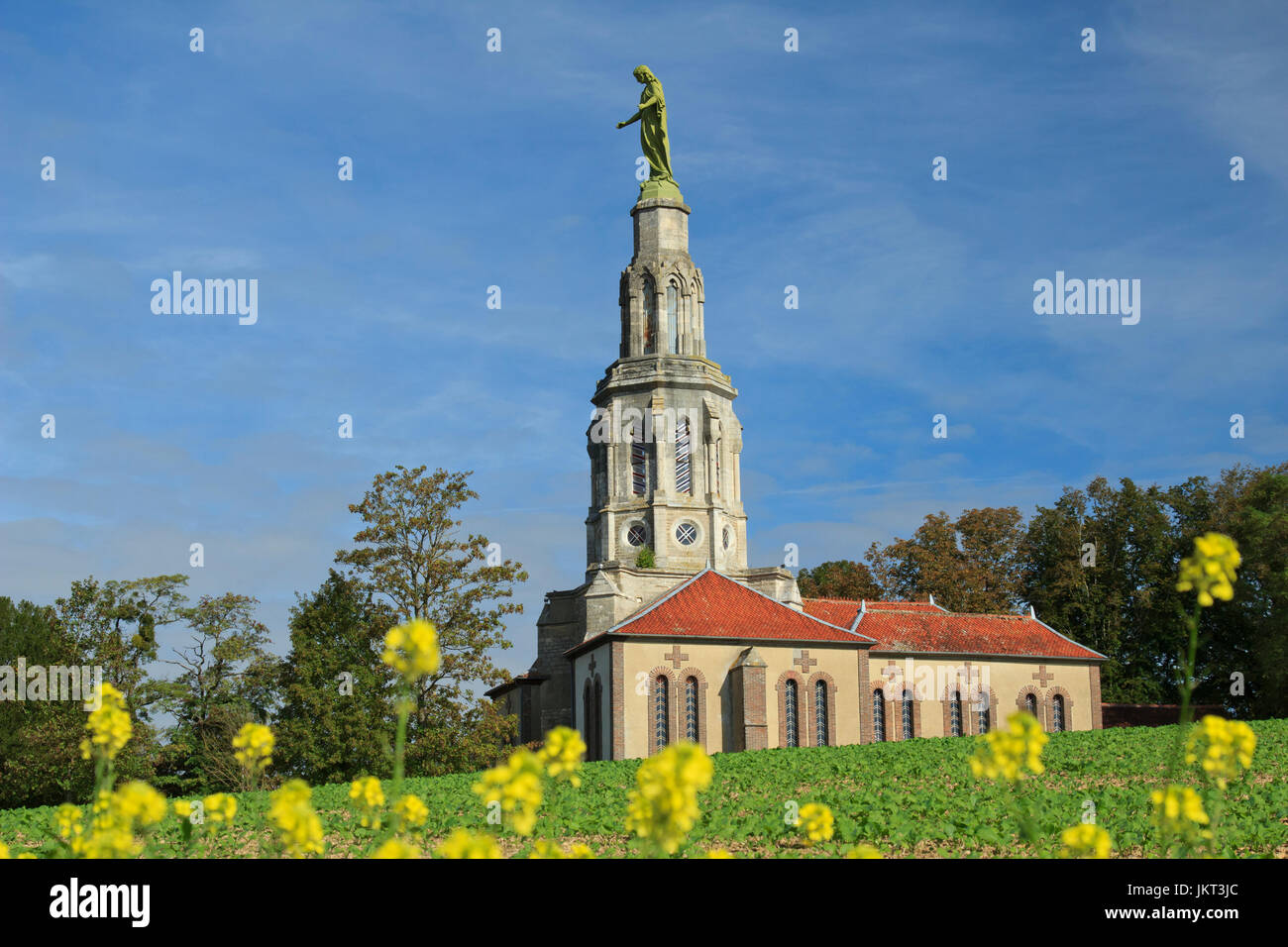 Francia, Aube (10), Villeneuve-au-Chemin, Chapelle Saint Joseph des Anges, lieu de Pèlerinage tous les 1er mai // Francia Aube, Villeneuve-au-Chemin, C Foto Stock