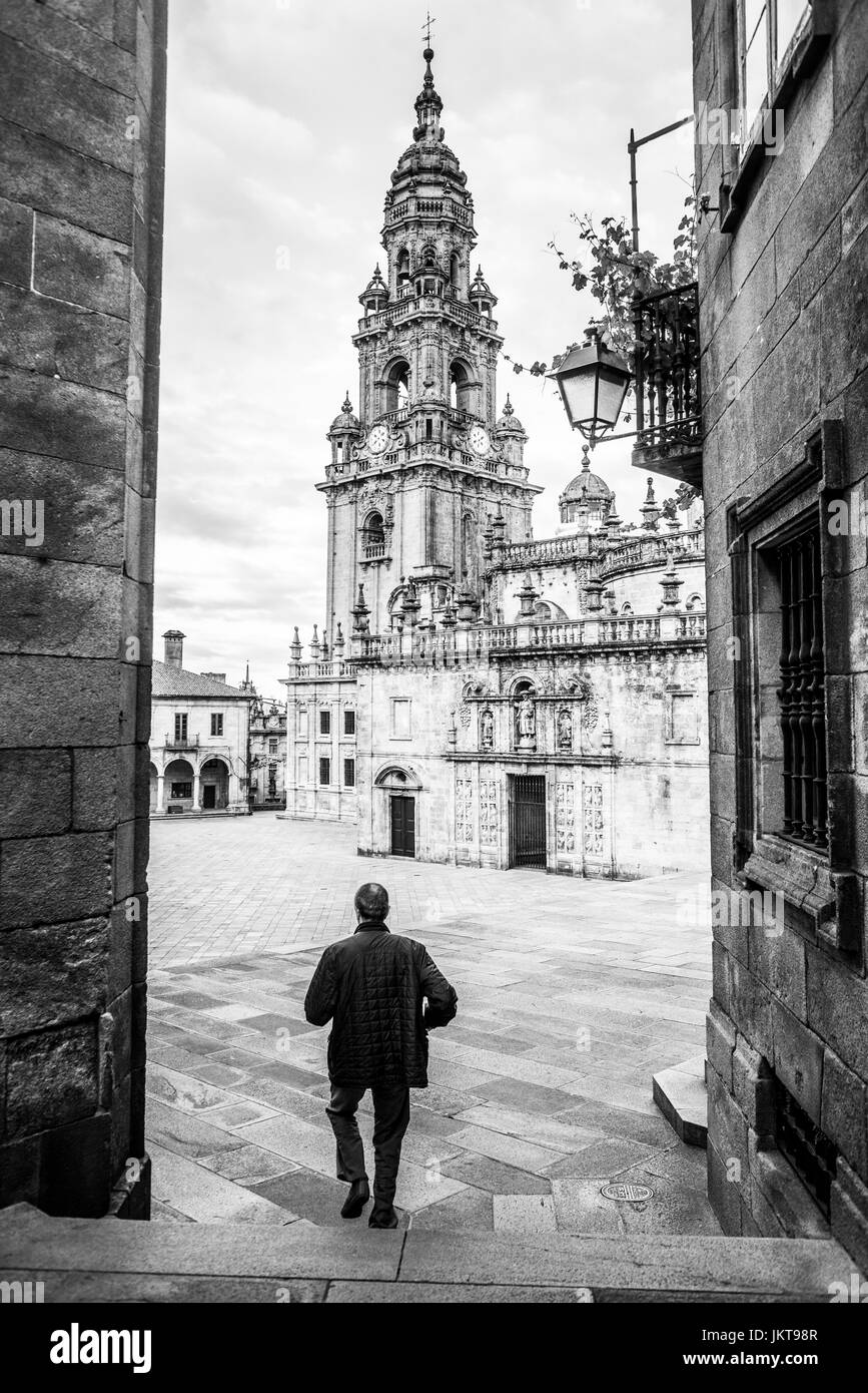 Torre da Berenguela, Santiago de Compostela, Spagna, Europa. Camino de Santiago. Foto Stock