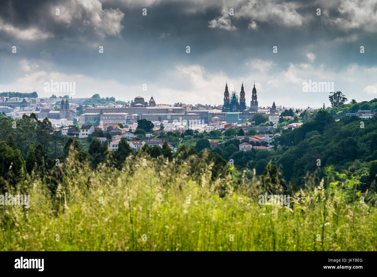 Santiago de Compostela. La Galizia, Spagna Foto Stock