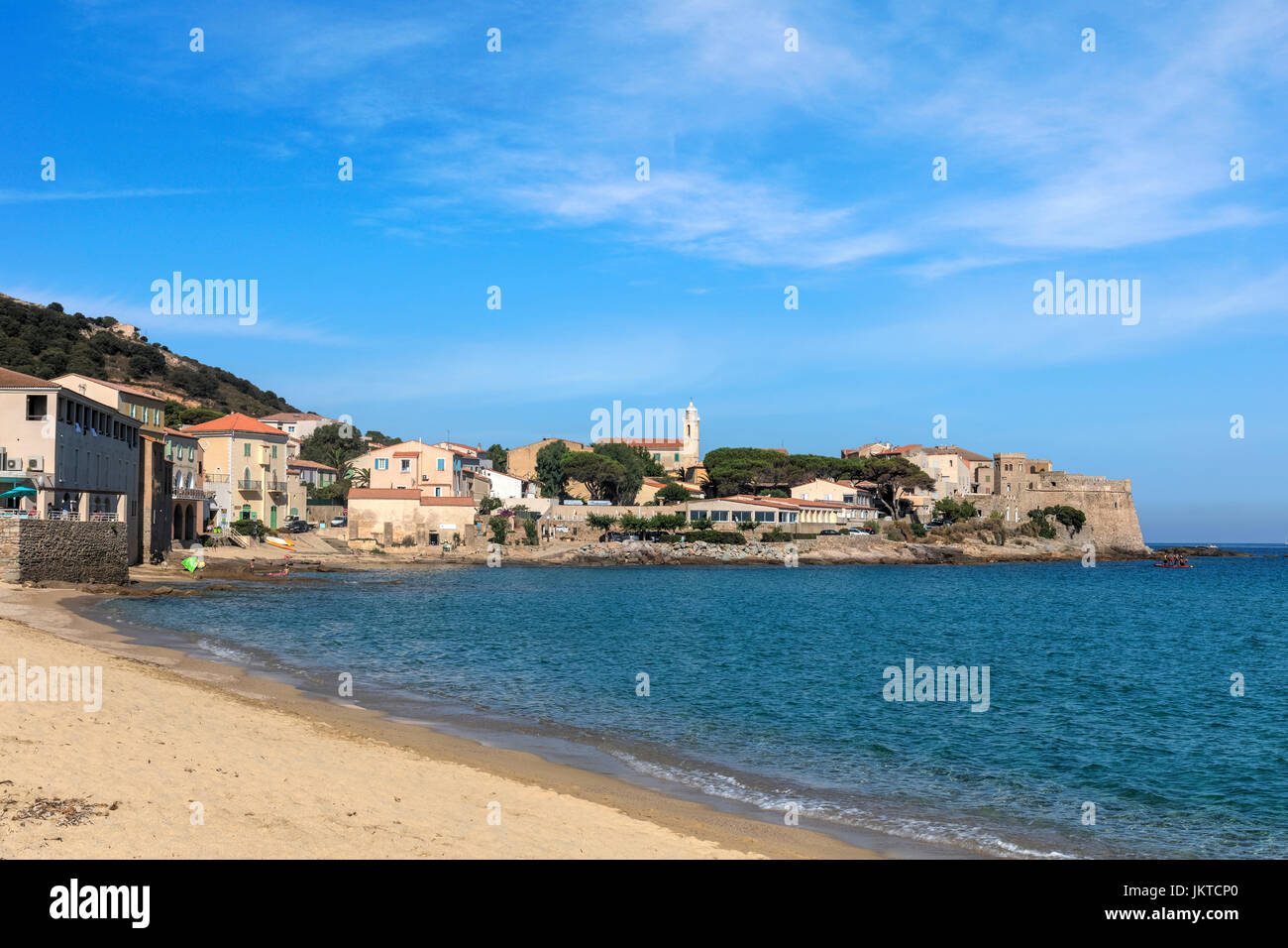 Algajola, Corsica, Balagne, Francia Foto Stock