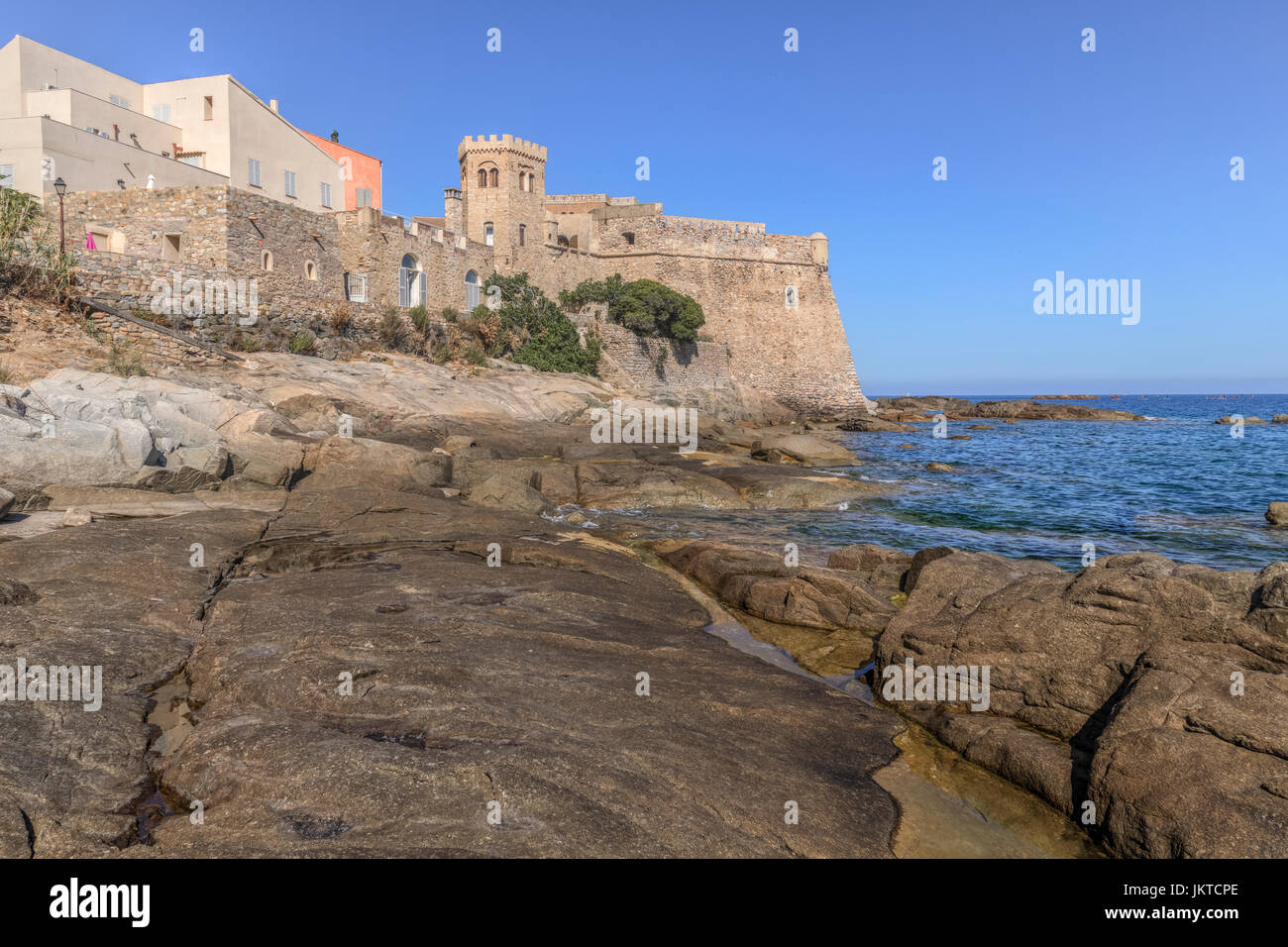 Algajola, Corsica, Balagne, Francia Foto Stock