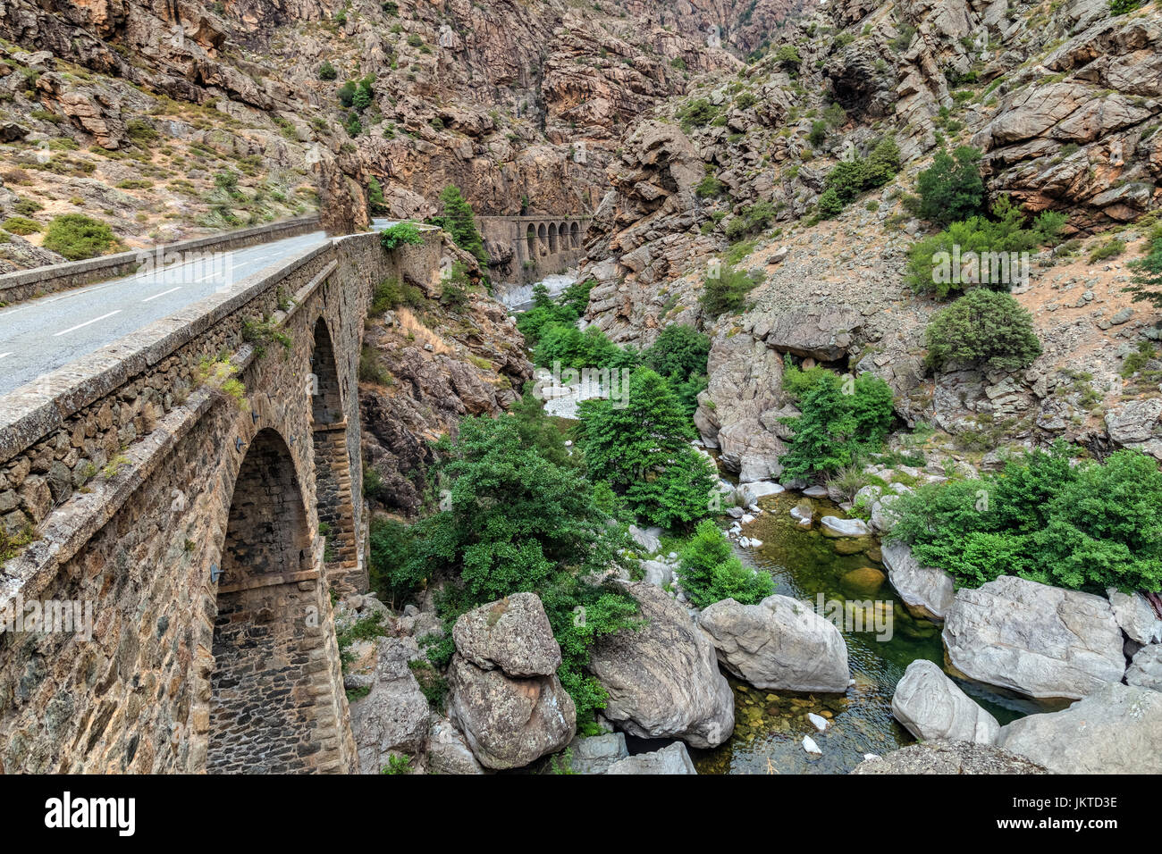 Scala di Santa Regina, Golo, Calacuccia, Corsica, Francia Foto Stock