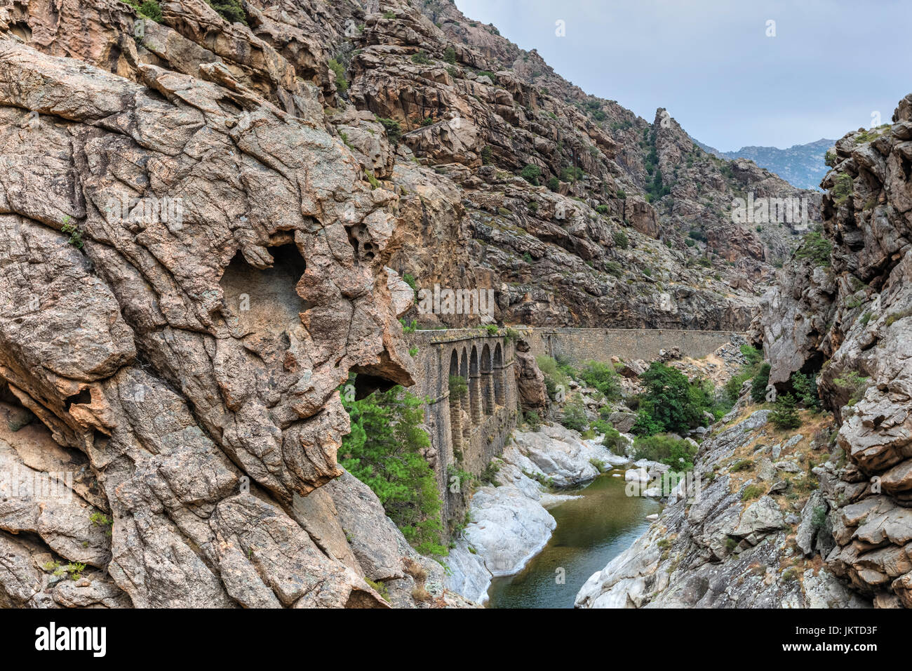 Scala di Santa Regina, Golo, Calacuccia, Corsica, Francia Foto Stock