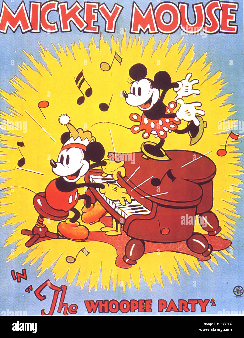 Il WHOOPEE PARTY 1932 Walt Disney cartoon con Topolino e Minnie Mouse Foto Stock