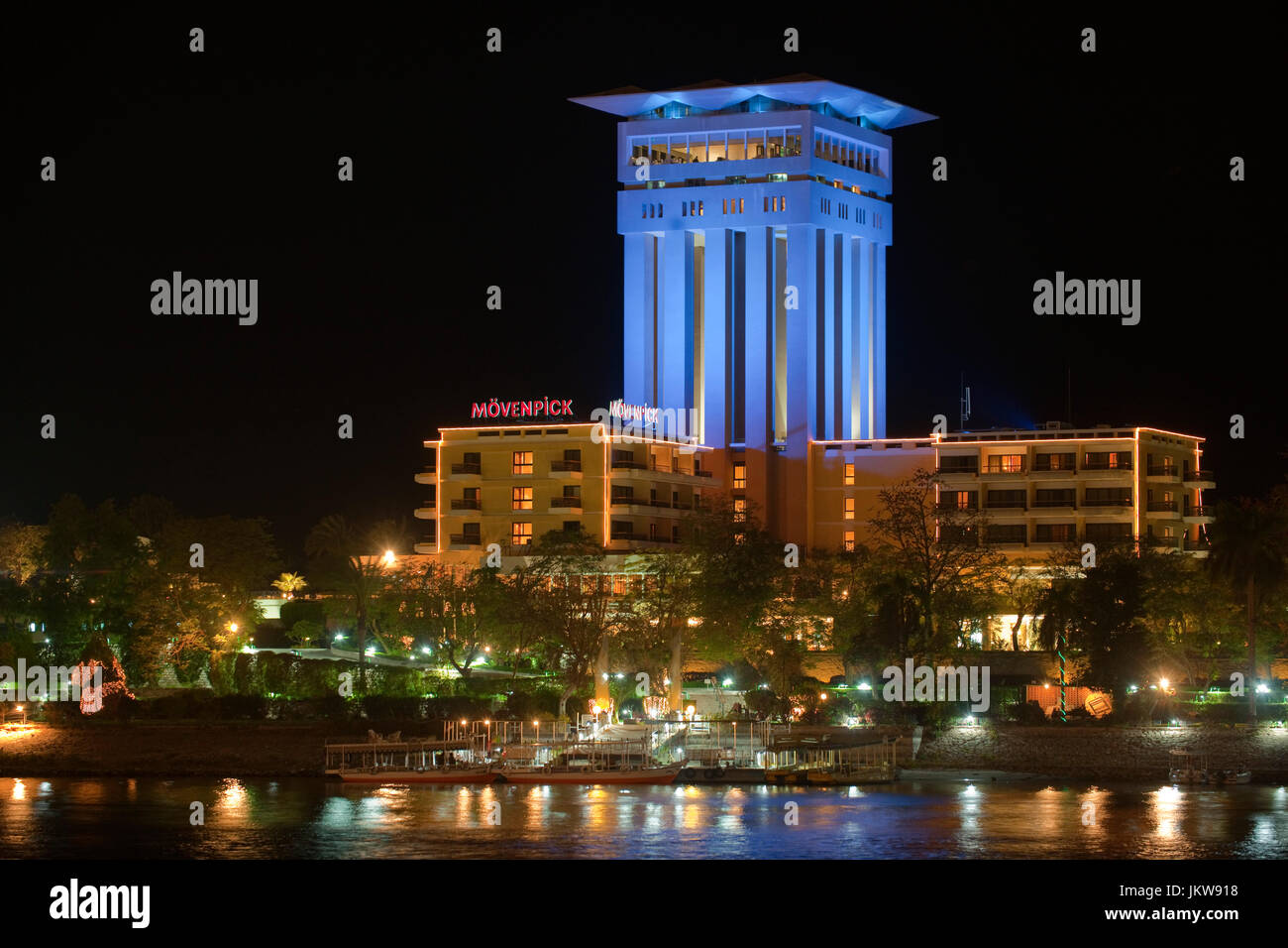 Aegypten ha, Assuan, Hotel Mövenpick Resort Aswan am Isola Elefantina Foto Stock