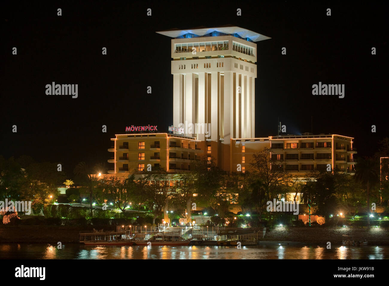 Aegypten ha, Assuan, Hotel Mövenpick Resort Aswan am Isola Elefantina Foto Stock