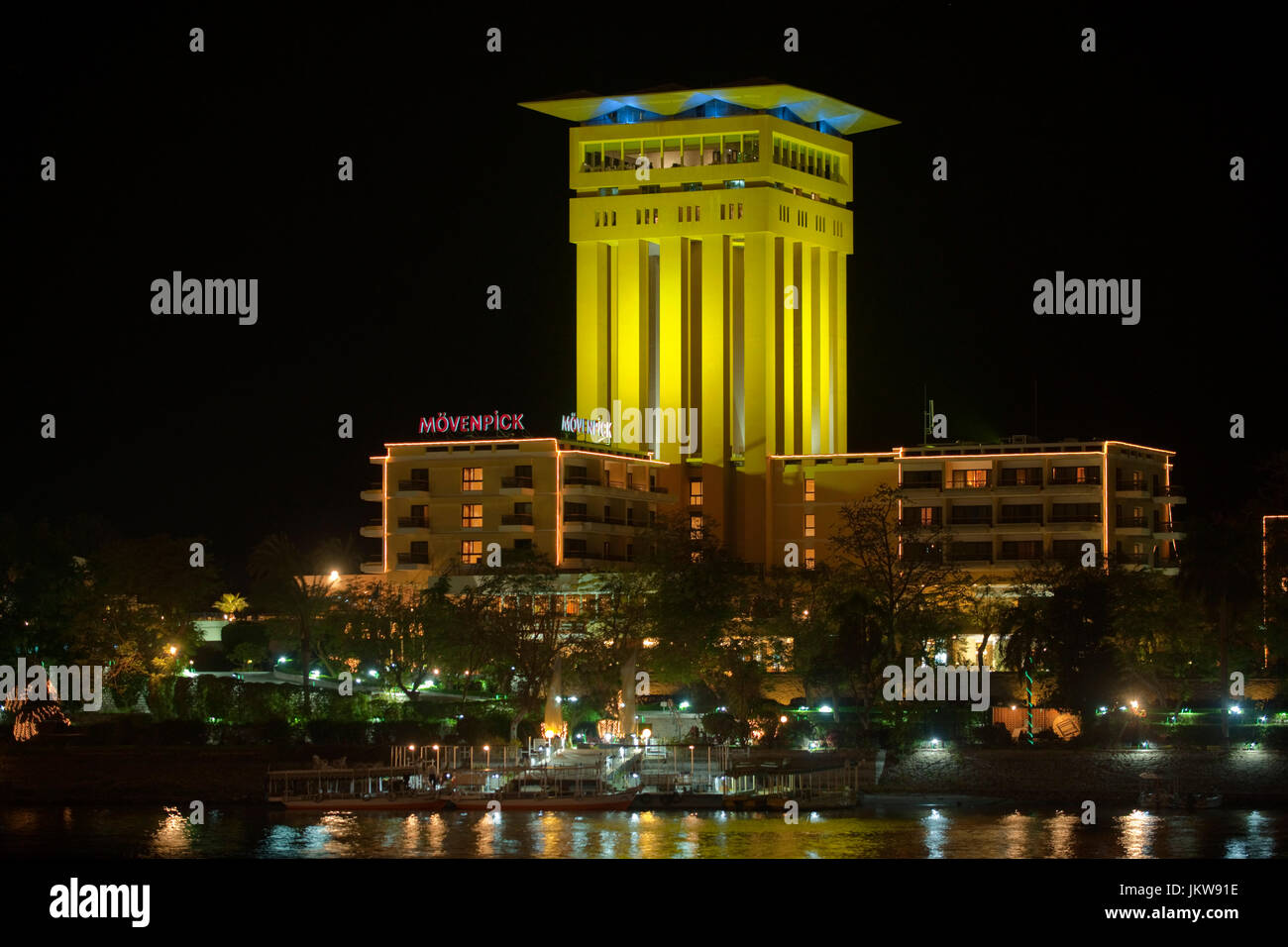 Aegypten ha, Assuan, Hotel Mövenpick Resort Aswan am Isola Elefantina Foto Stock
