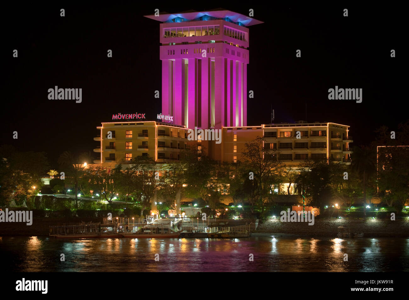 Aegypten ha, Assuan, Hotel Mövenpick Resort Aswan am Isola Elefantina Foto Stock