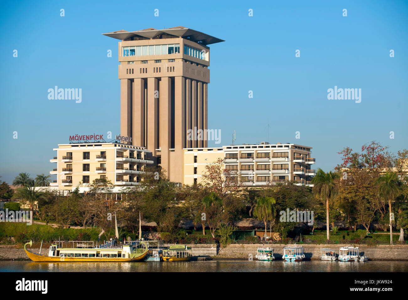 Aegypten ha, Assuan, Hotel Mövenpick Resort Aswan am Isola Elefantina Foto Stock