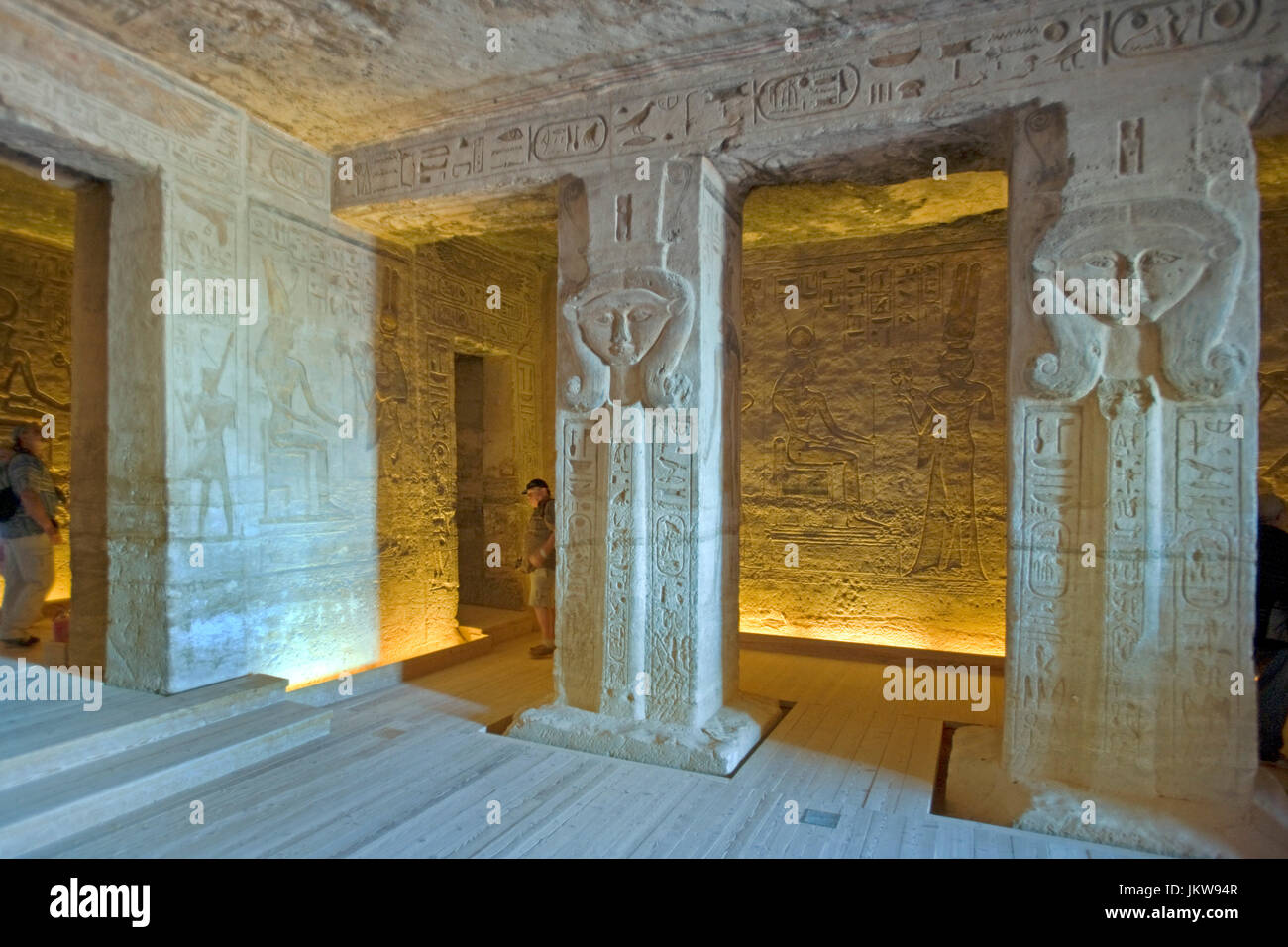 Aegypten ha, Abu Simbel, im Tempel vom Ramses II. Foto Stock