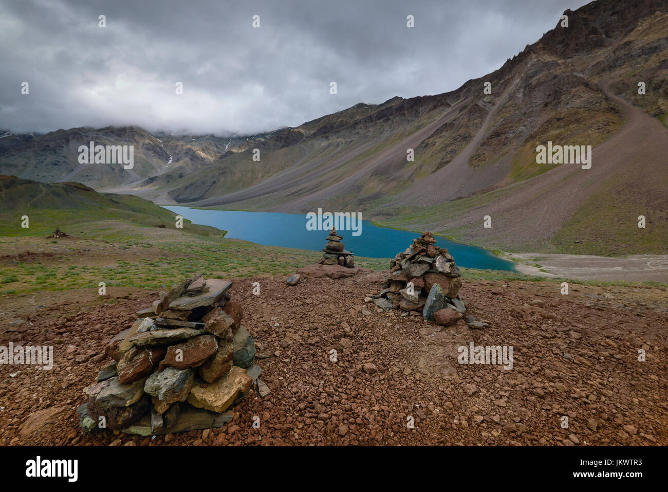 Chandra Lago Taal Foto Stock