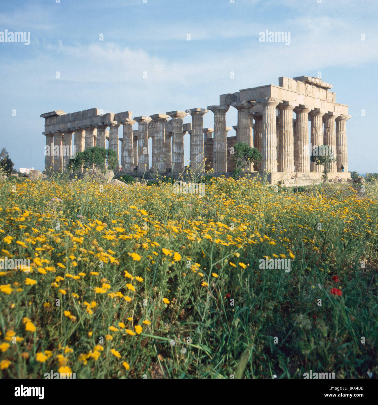 Selinunt auf Sizilien in Italien, 1980er. Selinunte in Sicilia in Italia, degli anni ottanta. Foto Stock